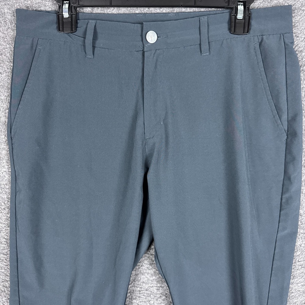 Primo Pants‎ Mens 32 Regular Gray Tapered Golf Stretch Performance Ankle Zip